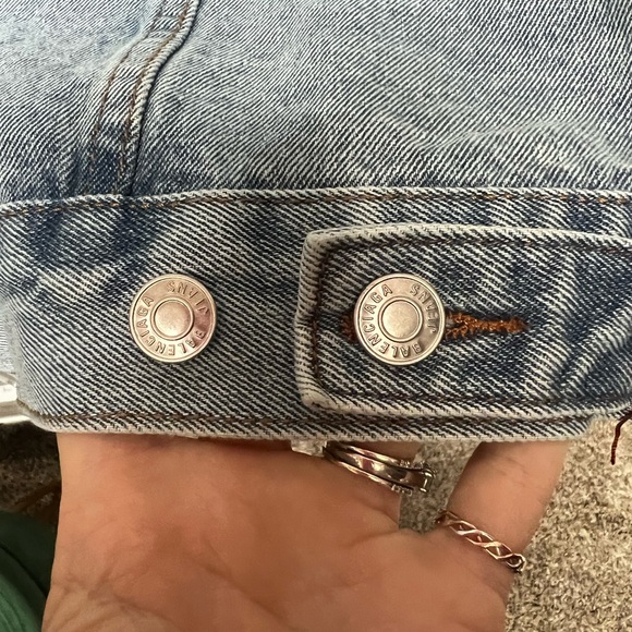 Balenciaga oversized rhinestone Jean jacket. XL - Picture 8 of 10